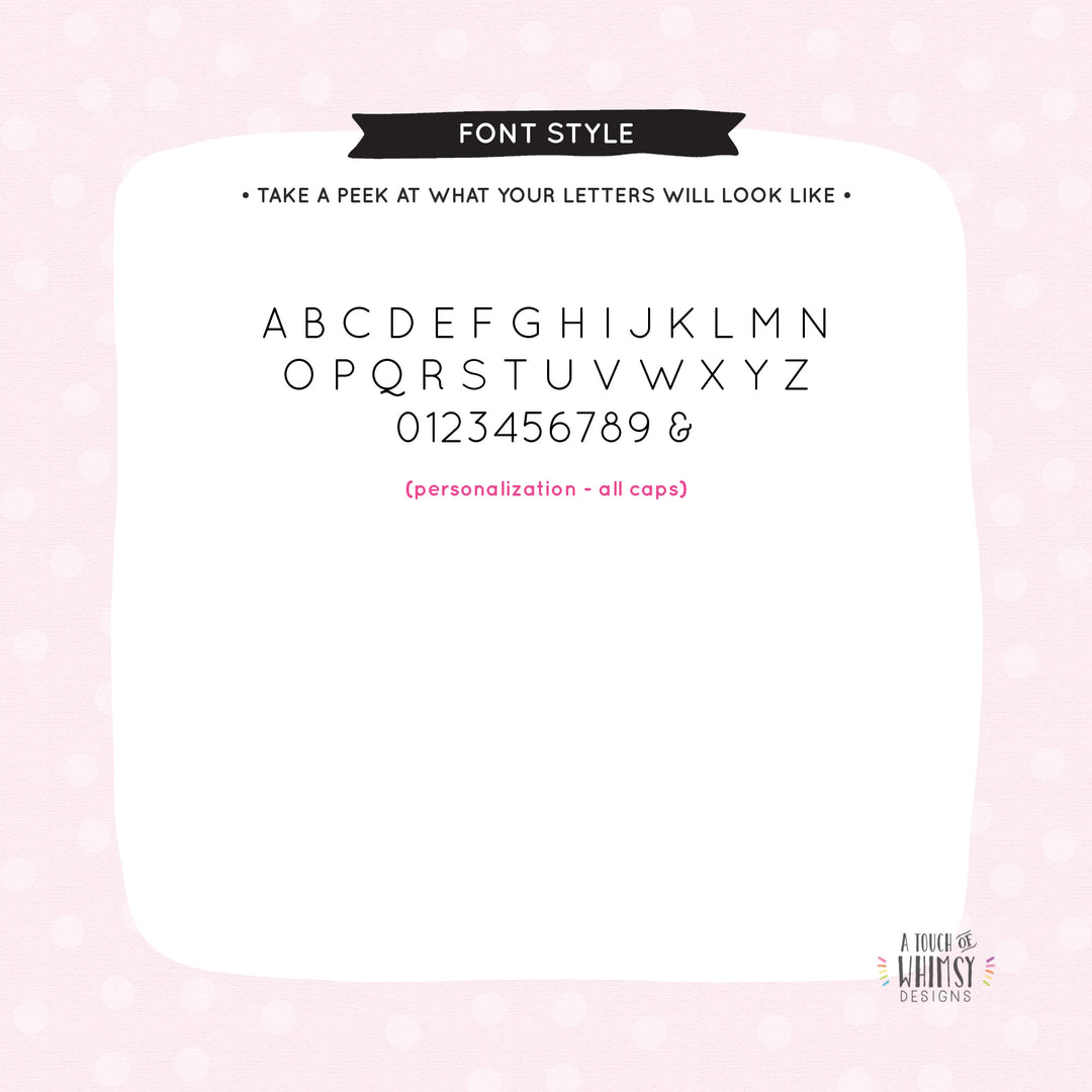 Whimsical Monogram Folded Note