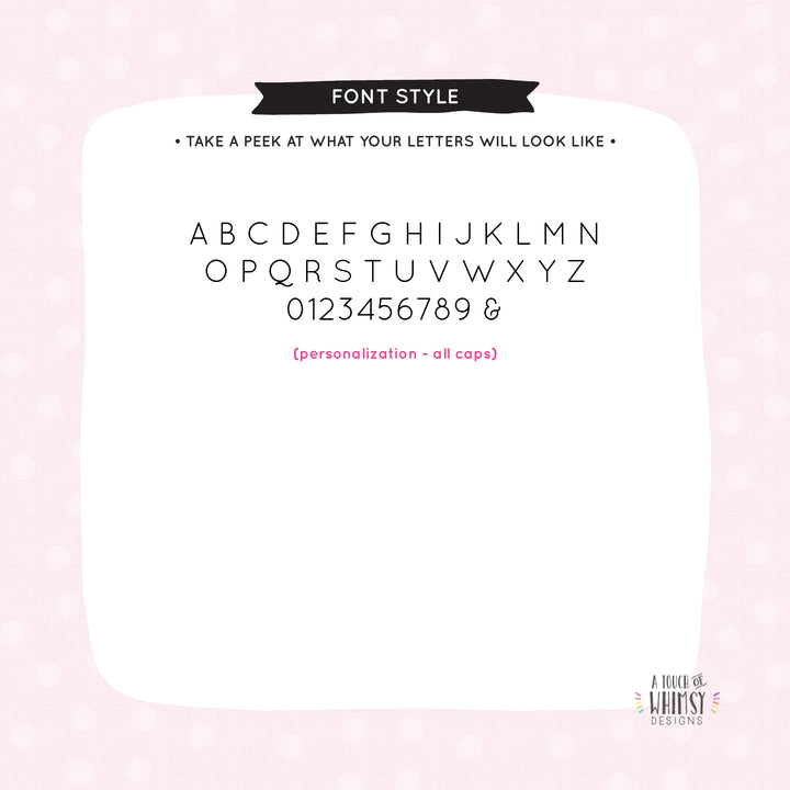 Whimsical Monogram Folded Note