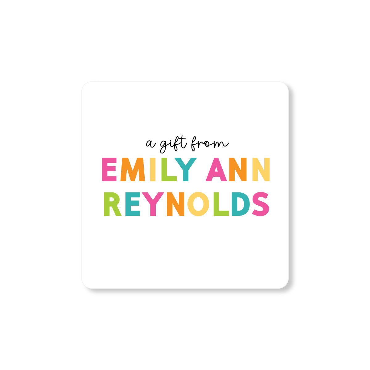Yellow Nuts Your Custom Name Thank You Tags Stickers For Birthday Return  Gifts Anniversary Greeting Card Price in India - Buy Yellow Nuts Your  Custom Name Thank You Tags Stickers For Birthday