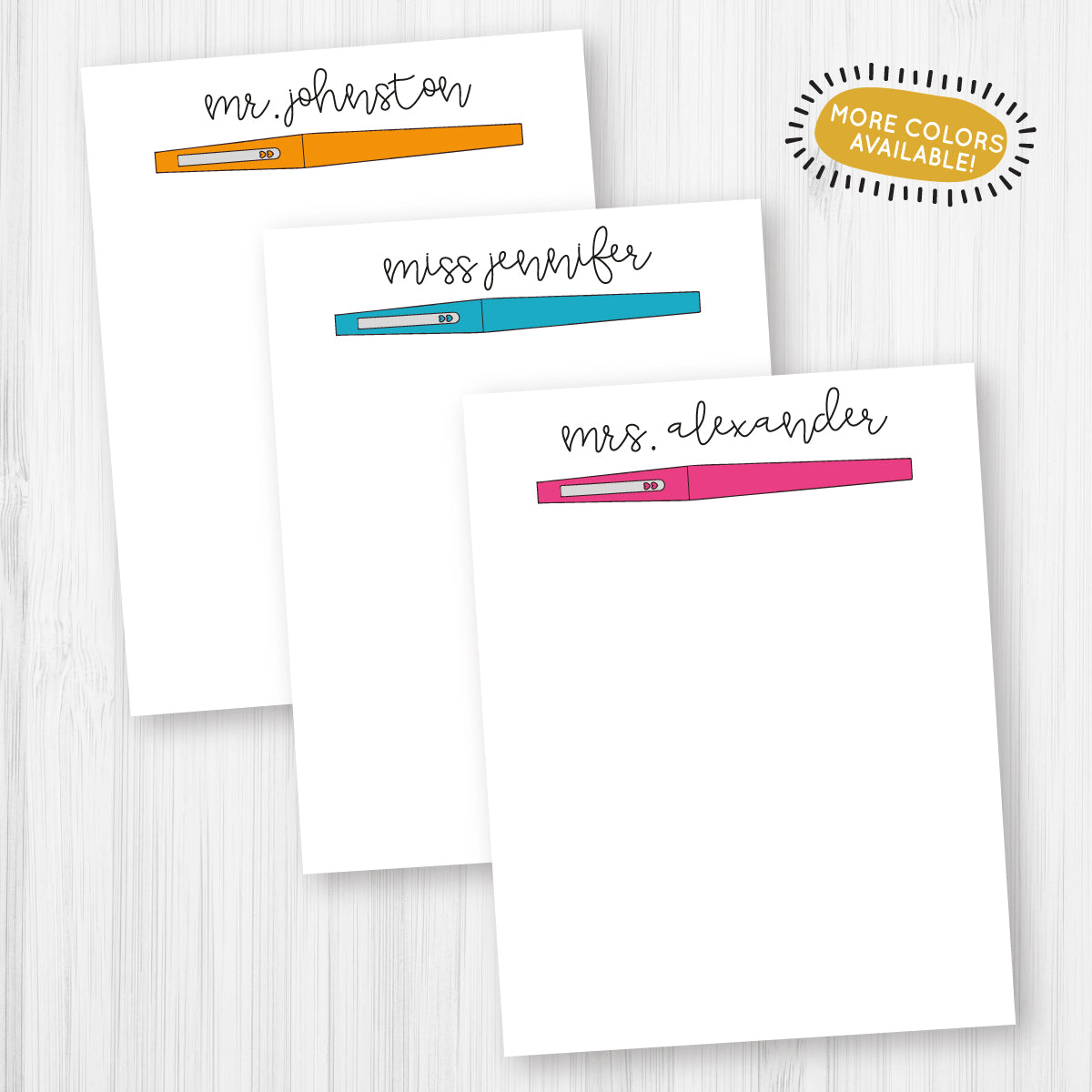 Flair Pen Notepad - A Touch of Whimsy Designs